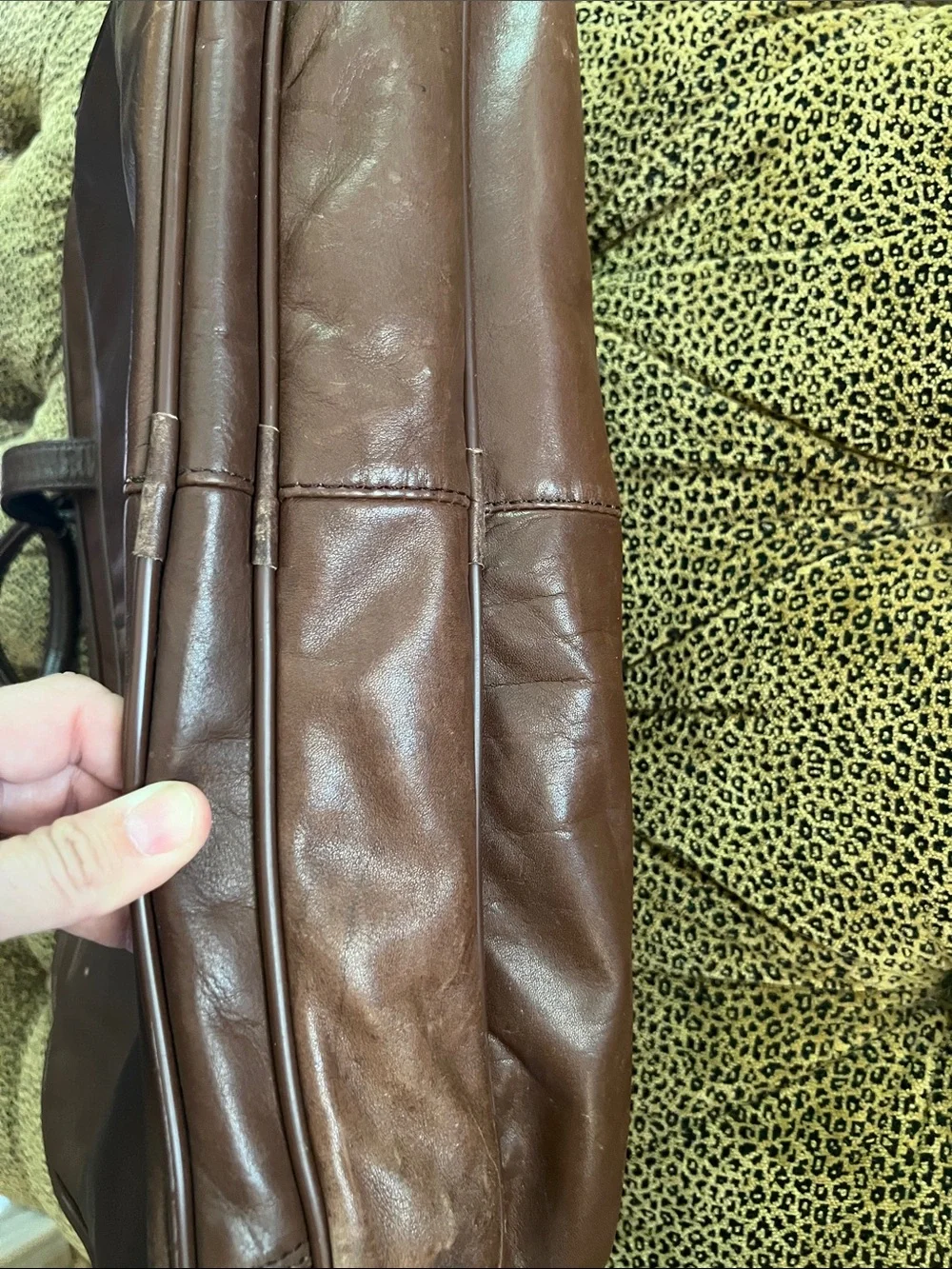 Heritage Soft Brown Leather Briefcase with Top Handles